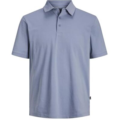 JACK & JONES Male T-Shirt Einfarbig Polokragen T-Shirt JACK & JONES Male T-Shirt Einfarbig Polokragen T-Shirt