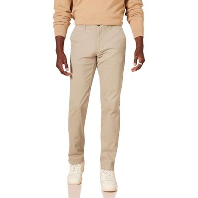 Amazon Essentials Men's Relaxed-Fit Casual Stretch, Khaki, 40W x 30L Amazon Essentials Men's Relaxed-Fit Casual Stretch, Khaki, 40W x 30L