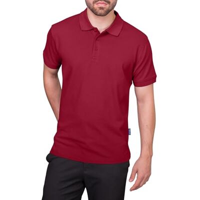 HRM Herren Heavy Polo, bordeaux, Gr. M I Premium Polo Shirt Herren aus 100% Baumwolle I Basic Polohemd bis 60°C waschbar I Hochwertige & nachhaltige Herren-Bekleidung I Workwear HRM Herren Heavy Polo, bordeaux, Gr. M I Premium Polo Shirt Herren aus 100% Baumwolle I Basic Polohemd bis 60°C waschbar I Hochwertige & nachhaltige Herren-Bekleidung I Workwear