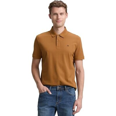 TOM TAILOR Herren 1031006 Poloshirt, 25985 Deep Cognac, S TOM TAILOR Herren 1031006 Poloshirt, 25985 Deep Cognac, S