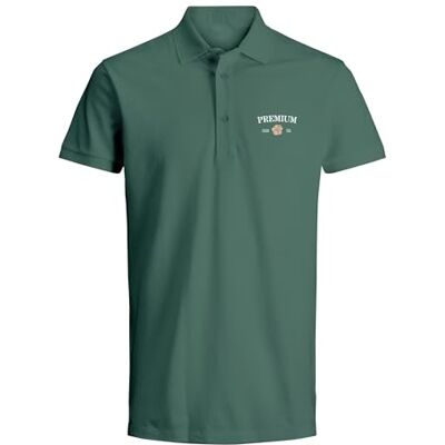 JACK & JONES Herren Jprblaalfie Ss Polo FST Poloshirt, Bottle Green, M JACK & JONES Herren Jprblaalfie Ss Polo FST Poloshirt, Bottle Green, M