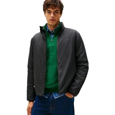 Tommy Hilfiger Herren Windbreaker Jacke Lightweight Blouson mit Stehkragen, Schwarz (Black), XL Tommy Hilfiger Herren Windbreaker Jacke Lightweight Blouson mit Stehkragen, Schwarz (Black), XL