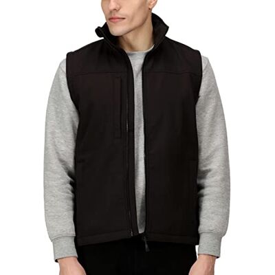 Regatta reg788b-3 Flux Herren Softshell Bodywarmer, mittel, schwarz Regatta reg788b-3 Flux Herren Softshell Bodywarmer, mittel, schwarz