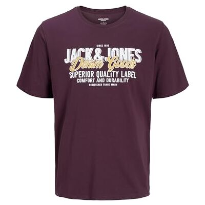 JACK & JONES Jjelogo Tee Ss Oneck 2 Col Aw25 Noos Pls Plus Size JACK & JONES Jjelogo Tee Ss Oneck 2 Col Aw25 Noos Pls Plus Size