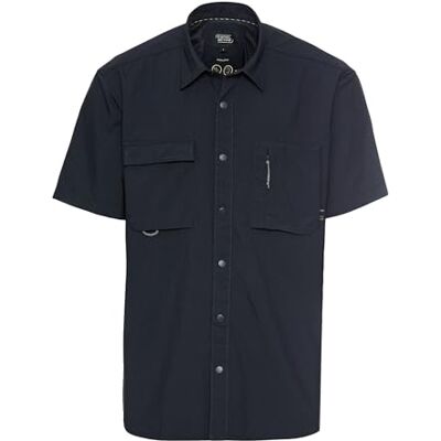 camel active Herren Kurzarmhemd mit Cooling Effekt Dunkelblau, Menswear-XL camel active Herren Kurzarmhemd mit Cooling Effekt Dunkelblau, Menswear-XL
