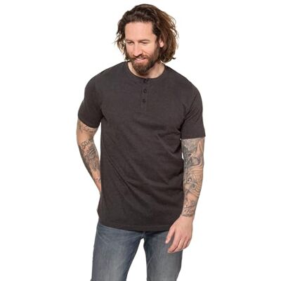 JP 1880 Herren große Größen Übergrößen Menswear L-8XL Henley, Basic, Knopfleiste, Halbarm anthrazit L 726695110-L JP 1880 Herren große Größen Übergrößen Menswear L-8XL Henley, Basic, Knopfleiste, Halbarm anthrazit L 726695110-L