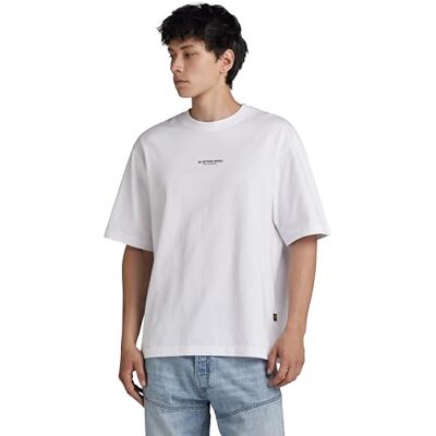 G-STAR RAW Herren Center Chest Boxy T-Shirt, Weiß (White D24780-C336-110), XXL G-STAR RAW Herren Center Chest Boxy T-Shirt, Weiß (White D24780-C336-110), XXL
