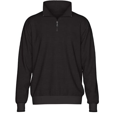 Trigema Herren Troyer in Waffeloptik Sweatshirt Schwarz XXL Trigema Herren Troyer in Waffeloptik Sweatshirt Schwarz XXL