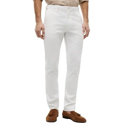 Tommy Hilfiger Herren Hose Bleecker Chino Slim Fit, Weiß (Th Optic White), 28W/30L Tommy Hilfiger Herren Hose Bleecker Chino Slim Fit, Weiß (Th Optic White), 28W/30L