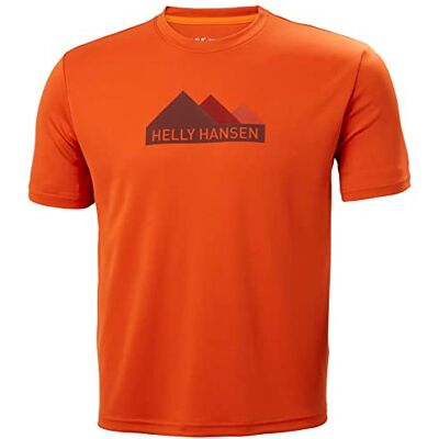 Hansen Herren HH Tech Grafik T-Shirt, S, Patrouille Orange Hansen Herren HH Tech Grafik T-Shirt, S, Patrouille Orange