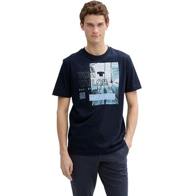 TOM TAILOR T-Shirt im Streifenmuster, White Lime Multi Color Stripe, XS TOM TAILOR T-Shirt im Streifenmuster, White Lime Multi Color Stripe, XS