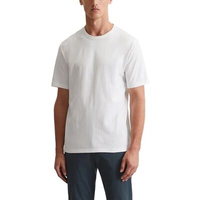 Marc O' Polo Herren 51556 Herren T Shirt mit Rundhals Ausschnitt bequemes Oberteil aus Bio Baumwolle klassisches Kurzarmshir, 100, XXL EU Marc O' Polo Herren 51556 Herren T Shirt mit Rundhals Ausschnitt bequemes Oberteil aus Bio Baumwolle klassisches Kurzarmshir, 100, XXL EU