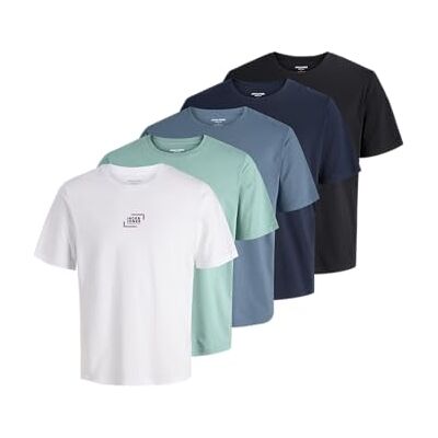 JACK & JONES Jjcorp Graphic Tee Ss O-Neck 5Pk Mp JACK & JONES Jjcorp Graphic Tee Ss O-Neck 5Pk Mp