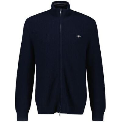 GANT Cotton Pique Zip Cardigan GANT Cotton Pique Zip Cardigan