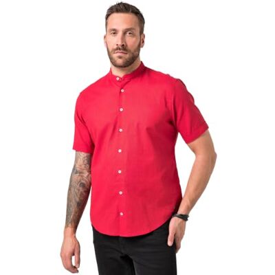 JP 1880 Herren große Größen Übergrößen Menswear L-8XL Hemd, Halbarm, Leinenmix, Stehkragen, Modern Fit rot 5XL 815225535-5XL JP 1880 Herren große Größen Übergrößen Menswear L-8XL Hemd, Halbarm, Leinenmix, Stehkragen, Modern Fit rot 5XL 815225535-5XL