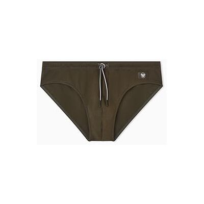 Giorgio Armani Herren Satin Label Slip Grün XL Giorgio Armani Herren Satin Label Slip Grün XL