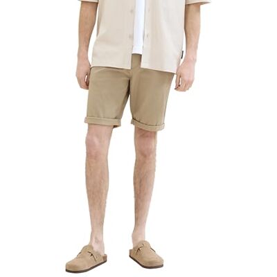 TOM TAILOR Herren Slim Chino Bermuda Shorts mit Stretch, 11018 Chinchilla, 29 TOM TAILOR Herren Slim Chino Bermuda Shorts mit Stretch, 11018 Chinchilla, 29