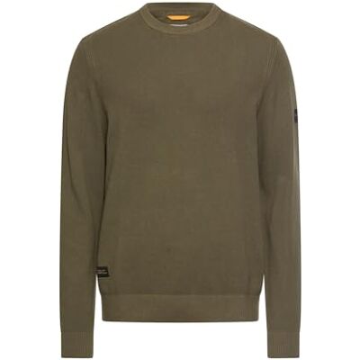 camel active Herren Strickpullover mit Rippkragen Olivgrün, menswear-3XL camel active Herren Strickpullover mit Rippkragen Olivgrün, menswear-3XL