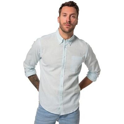 JP 1880 Herren große Größen Übergrößen Menswear L-8XL Hemd, Langarm, Leinenmix, Buttondown-Kragen, Modern Fit eisblau 6XL 782629720-6XL JP 1880 Herren große Größen Übergrößen Menswear L-8XL Hemd, Langarm, Leinenmix, Buttondown-Kragen, Modern Fit eisblau 6XL 782629720-6XL