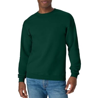 Hanes Herren EcoSmart Fleece Pullover Crewneck 1er Oder 2er Pack Sweatshirt, Grün-Deep Forest, Large Hanes Herren EcoSmart Fleece Pullover Crewneck 1er Oder 2er Pack Sweatshirt, Grün-Deep Forest, Large
