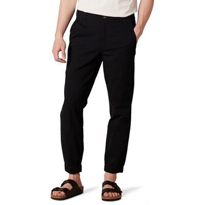 Amazon Essentials Herren Chino-Jogginghose mit schmaler Passform, Schwarz, XXL Amazon Essentials Herren Chino-Jogginghose mit schmaler Passform, Schwarz, XXL