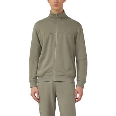 s.Oliver Sweatshirt-Jacke mit Stehkragen und Eingrifftaschen s.Oliver Sweatshirt-Jacke mit Stehkragen und Eingrifftaschen