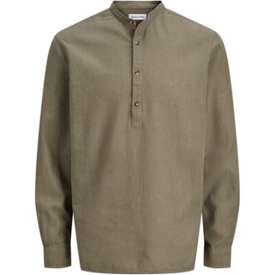 JACK & JONES Jjesummer Linen Blend Tunic Shirt L/S Sn JACK & JONES Jjesummer Linen Blend Tunic Shirt L/S Sn