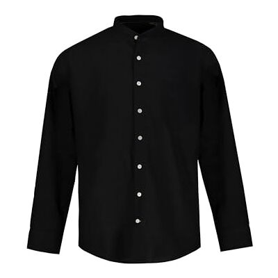 JP 1880 Herren große Größen Übergrößen Menswear L-8XL Hemd, Langarm, Leinenmix, Stehkragen, Modern Fit schwarz 5XL 790394130-5XL JP 1880 Herren große Größen Übergrößen Menswear L-8XL Hemd, Langarm, Leinenmix, Stehkragen, Modern Fit schwarz 5XL 790394130-5XL