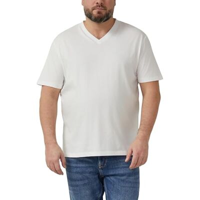 s.Oliver Baumwoll-T-Shirt mit Logo-Print und V-Neck s.Oliver Baumwoll-T-Shirt mit Logo-Print und V-Neck