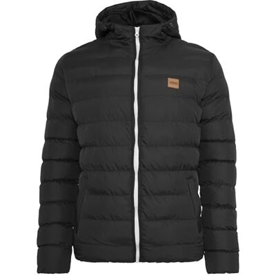 Urban Classics Herren Daunenjacke Jacke Basic Bubble Jacket TB863, Gr. XX-Large, Schwarz (Black/White/Black 61) Urban Classics Herren Daunenjacke Jacke Basic Bubble Jacket TB863, Gr. XX-Large, Schwarz (Black/White/Black 61)