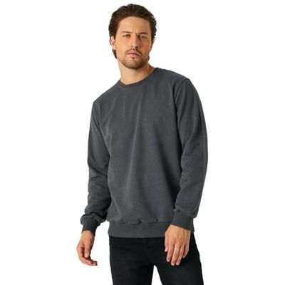 COMEOR Sweatshirt Herren Pullover Ohne Kapuze (Dunkelgrau M) COMEOR Sweatshirt Herren Pullover Ohne Kapuze (Dunkelgrau M)