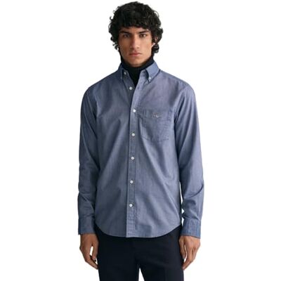 GANT Herren Reg Oxford Shirt Klassisches Hemd, Persian Blue, 4XL EU GANT Herren Reg Oxford Shirt Klassisches Hemd, Persian Blue, 4XL EU