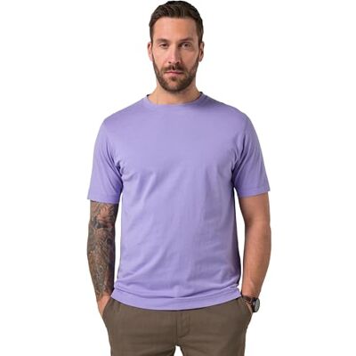 JP 1880 Herren große Größen Übergrößen Menswear L-8XL T-Shirt, Basic, Rundhals, gekämmte Baumwolle fliederblau 5XL 702558822-5XL JP 1880 Herren große Größen Übergrößen Menswear L-8XL T-Shirt, Basic, Rundhals, gekämmte Baumwolle fliederblau 5XL 702558822-5XL