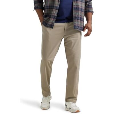 Lee Herren Extreme Motion Relaxed Taper Flacher Vorderseite Lässige Hose, Khaki, 36W / 34L Lee Herren Extreme Motion Relaxed Taper Flacher Vorderseite Lässige Hose, Khaki, 36W / 34L