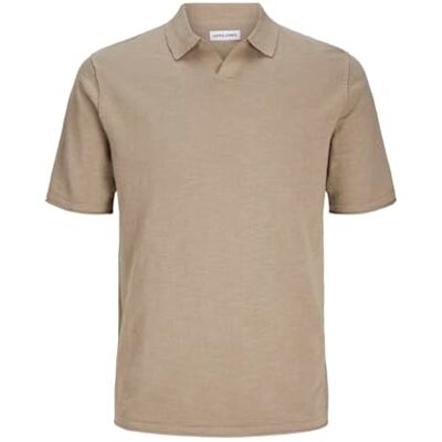 JACK & JONES JJKANE Knit Split Neck Polo JACK & JONES JJKANE Knit Split Neck Polo