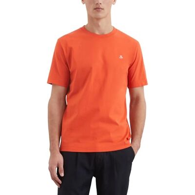 Marc O' Polo Herren T-Shirt aus Bio-Baumwolle Regular Fit, Orange (Sweet Pepper), XS Marc O' Polo Herren T-Shirt aus Bio-Baumwolle Regular Fit, Orange (Sweet Pepper), XS