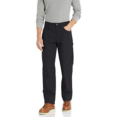 Amazon Essentials Herren Relaxed-Fit-Schreinerhose Mit Werkzeugtaschen Auslauffarben, Schwarz, 42W / 30L Amazon Essentials Herren Relaxed-Fit-Schreinerhose Mit Werkzeugtaschen Auslauffarben, Schwarz, 42W / 30L