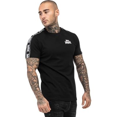 Lonsdale Herren T-Shirt Normale Passform BRINDISTER M, Black/White Lonsdale Herren T-Shirt Normale Passform BRINDISTER M, Black/White