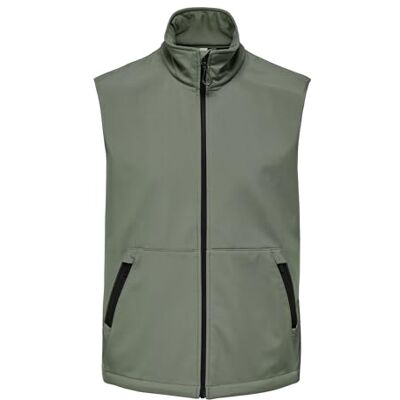 Only & Sons Herren Onsbowie Life Vest Otw, Castor Gray, XXL EU Only & Sons Herren Onsbowie Life Vest Otw, Castor Gray, XXL EU