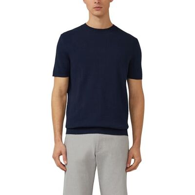 s.Oliver Gestricktes T-Shirt aus Baumwoll-Leinen-Mix s.Oliver Gestricktes T-Shirt aus Baumwoll-Leinen-Mix