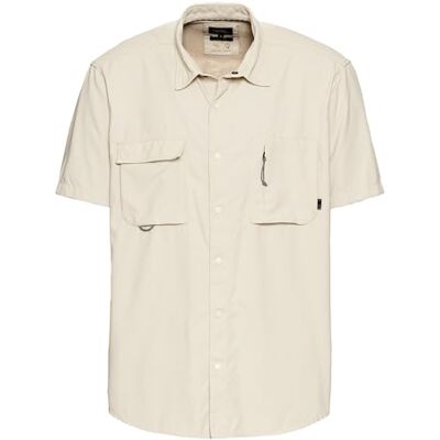 camel active Herren Kurzarmhemd mit Cooling Effekt Beige, Menswear-XL camel active Herren Kurzarmhemd mit Cooling Effekt Beige, Menswear-XL