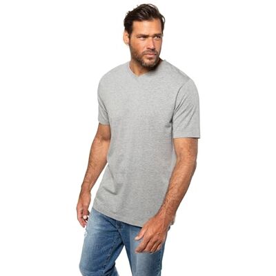JP 1880 Herren große Größen Übergrößen Menswear L-8XL T-Shirt, Basic, V-Ausschnitt grau Melange L 702415123-L JP 1880 Herren große Größen Übergrößen Menswear L-8XL T-Shirt, Basic, V-Ausschnitt grau Melange L 702415123-L