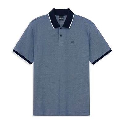 Bugatti Herren Poloshirt Modern Fit aus Baumwolle mit Kontraststreifen Bugatti Herren Poloshirt Modern Fit aus Baumwolle mit Kontraststreifen