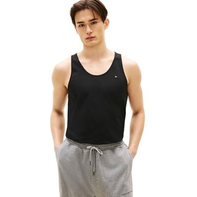 Tommy Hilfiger Herren 3er Pack Tank Tops Rundhalsausschnitt, Mehrfarbig (White/Black/Grey Heather), XL Tommy Hilfiger Herren 3er Pack Tank Tops Rundhalsausschnitt, Mehrfarbig (White/Black/Grey Heather), XL