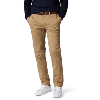 Tommy Hilfiger Herren Chino Hose Denton Straight Leg, Beige (Safari Canvas), 35W/30L Tommy Hilfiger Herren Chino Hose Denton Straight Leg, Beige (Safari Canvas), 35W/30L