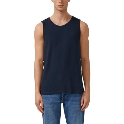 s.Oliver Tanktop mit Flammgarnstruktur und Logo-Print s.Oliver Tanktop mit Flammgarnstruktur und Logo-Print
