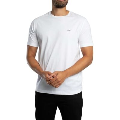 GANT Herren Printed Archive Shield Tshirt, Weiß, S EU GANT Herren Printed Archive Shield Tshirt, Weiß, S EU
