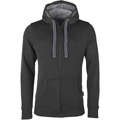 HRM Herren Jas M Kapuzenpullover, Dunkelgrau, L HRM Herren Jas M Kapuzenpullover, Dunkelgrau, L