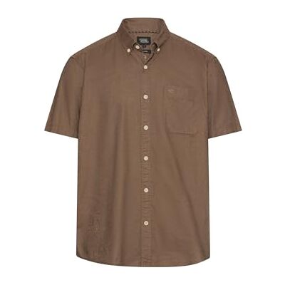 camel active Herren Kurzarmhemd aus Leinenmix Schlammbraun, Menswear-XXL camel active Herren Kurzarmhemd aus Leinenmix Schlammbraun, Menswear-XXL