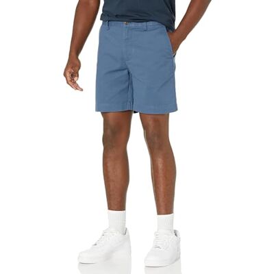 Amazon Essentials Herren Slim-Fit-Chinoshorts, 18cm, Tiefblau, 33W Amazon Essentials Herren Slim-Fit-Chinoshorts, 18cm, Tiefblau, 33W